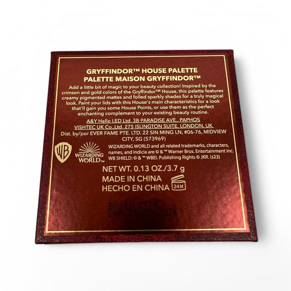 Harry Potter Gryffindor House Eyeshadow Palette Sheglam - Picture 5 of 7
